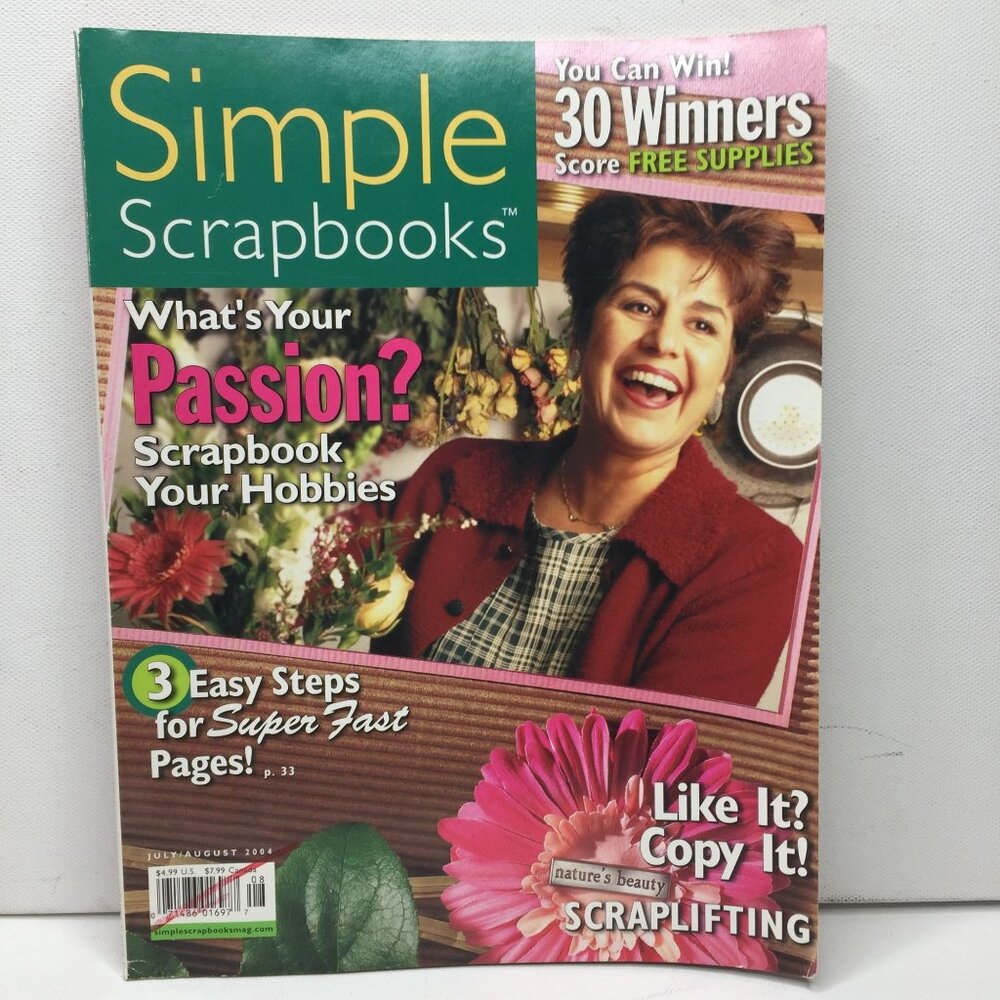 Simple Scrapbooks Magazine Scrapbook Hobbies Summer 2004 Designs Projects Craft